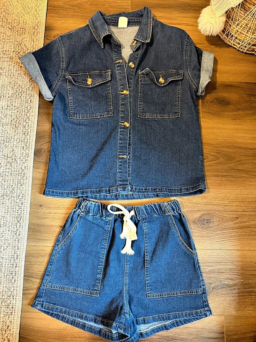 Denim Matching Set